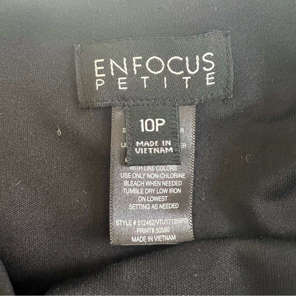Enfocus Studio Black & White Geometric Mini Dress SZ 10 - Picture 2 of 6